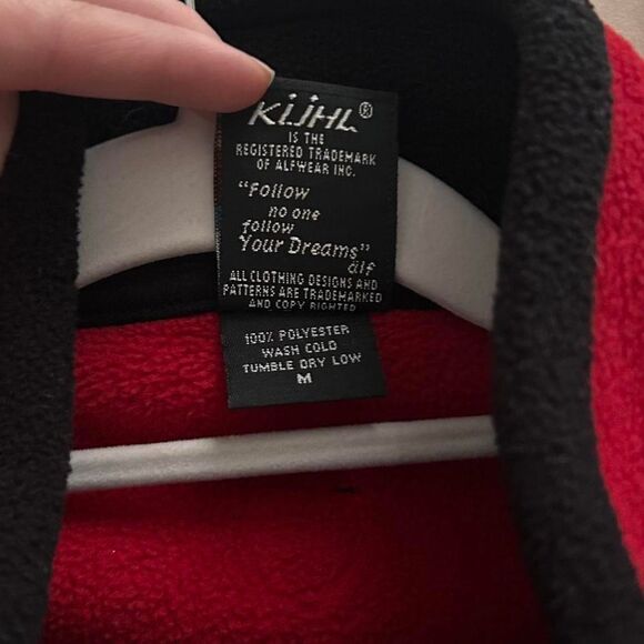 Y2K Retro Hikecore Red Kühl Fleece Zip-Up – Multicolor Zipper (Size M) - Picture 8 of 8